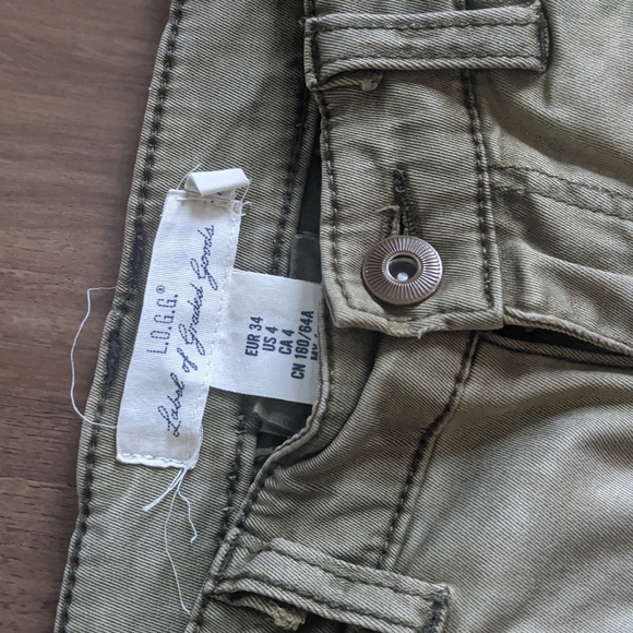 H&M LOGG skinny cargo pants sz 4 - Picture 5 of 5